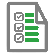 Ikona przedstawiająca dokument z listą