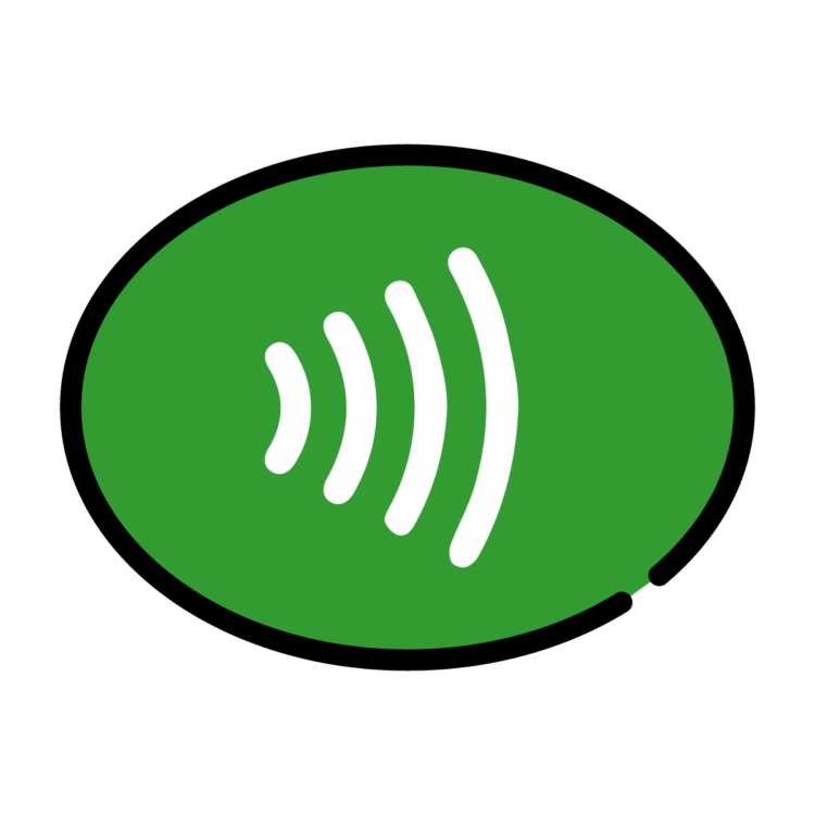 Ikona przedstawiająca czytnik zbliżeniowy