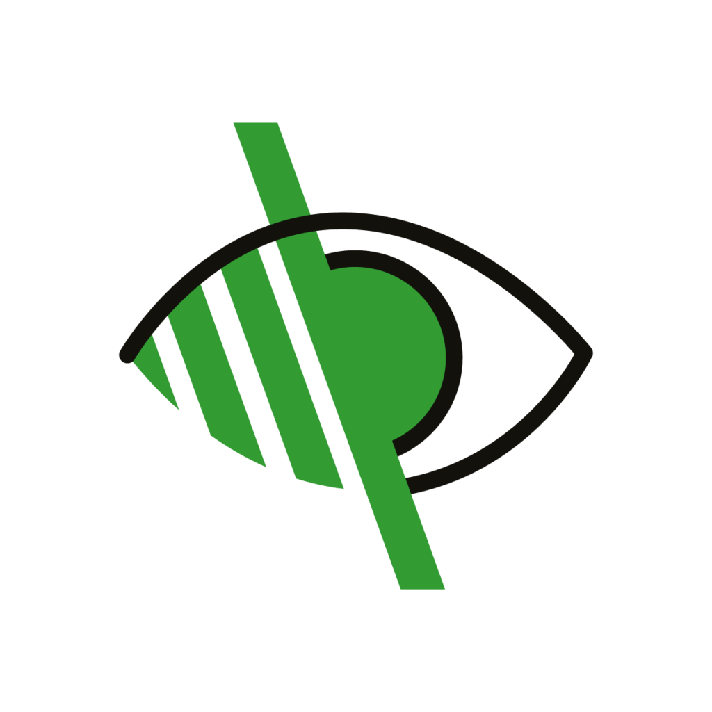 Ikona przedstawiająca przekreślone oko